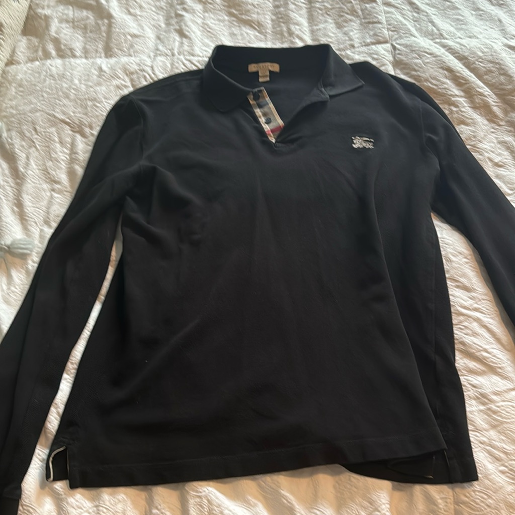 Long Sleeve Burberry Polo